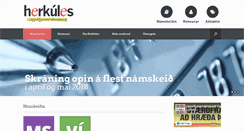 Desktop Screenshot of herkules.is