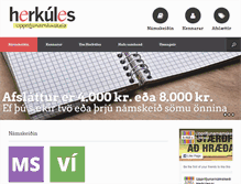 Tablet Screenshot of herkules.is